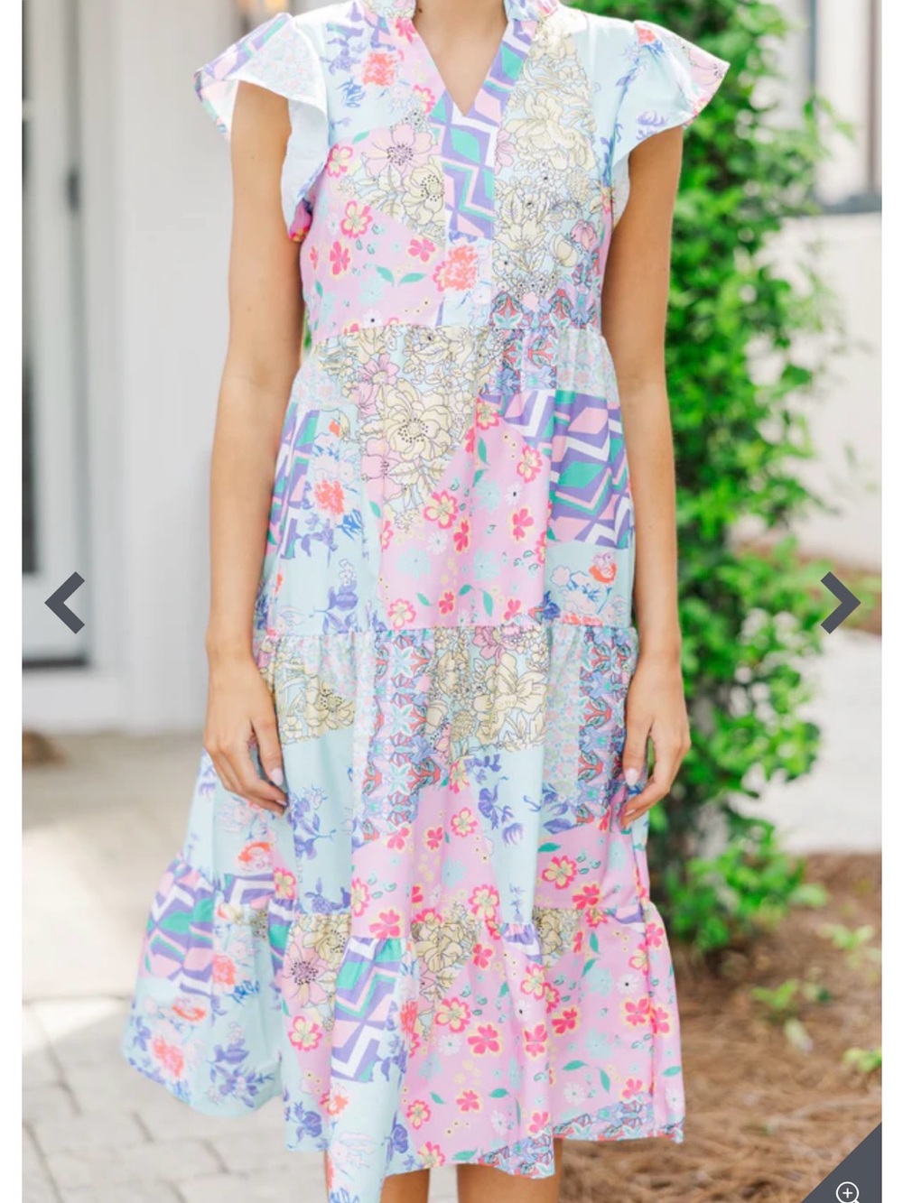 Floral Patchwork Maxi Dress